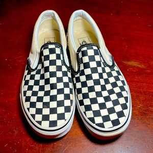 Vans original black check size 9 women’s/7.5 men